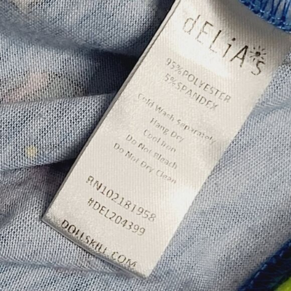 Dolls Kill Delia's New World Alien Print Contrast Trim Top & Jogger - Picture 4 of 15